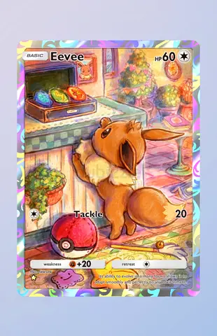 Pokemon TCG Pocket - Full Art Eevee (1 Star) - English - Digital Card