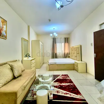 Furnished room with washroom and balcony
