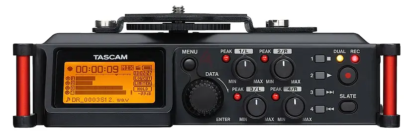 TASCAM DR-70D 6-Input / 4-Track Multi-Track Field Recorder with Onboard Omni Microphones