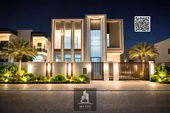 Luxury modern villa with air conditioning for sale in a prime location directly on Sheikh Mohammed B
