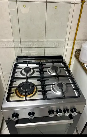 60x60cm 4 Burner Full Safety Gas Cooker With FFD And Grill Function, Cast Iron Pan Support, Thermost