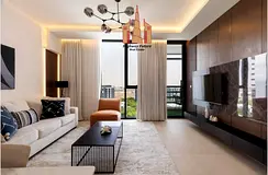 Fully hot offer 12 payments : ready to move : Luxury and beautiful sarab view semi close kitchen :