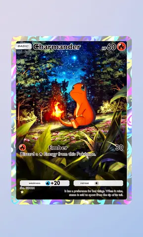Pokemon TCG Pocket - Full Art Charmander (1 Star) - English - Digital Card