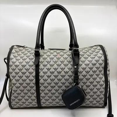 Emporio Armani Monogram Satchel Bag
