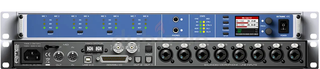 RME OctaMic XTC 8-Channel Digital Mic Preamp and USB 2.0 Interface