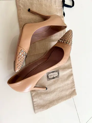 Elegant Gucci Studded Heels, size 39
