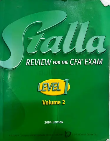 Stalla Review for the CFA Exam Level 1 Volume 2