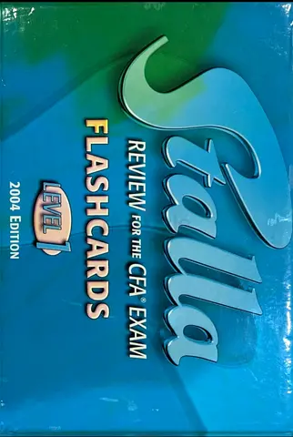 Stalla CFA Exam Review Level 1 Flashcards