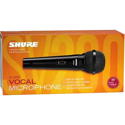 Shure SV-200-A Cardioid Dynamic Microphone with Cable (Accessories) Shure