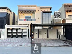 For sale: A luxurious modern villa in Al Bahia, in a prime location directly on Sheikh Mohammed Bin