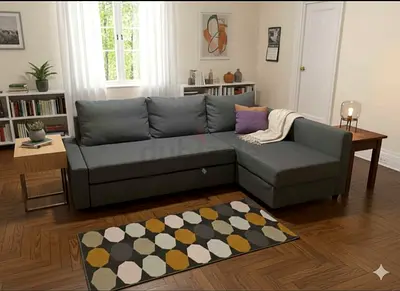 Comfortable and Stylish L-Shaped Sofa with Storage