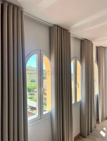 Elegant Beige Curtains for a Chic Ambiance