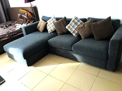 Great Condition Ikea Vimle LShape Sofa dark gray with storage