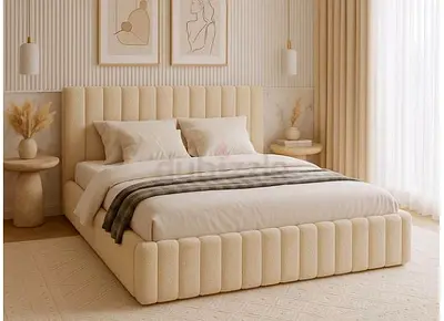 New luxury 180*200 king size beige colour Bed