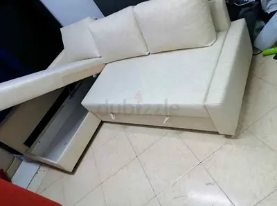Stylish Beige Sofa  bed with Storage