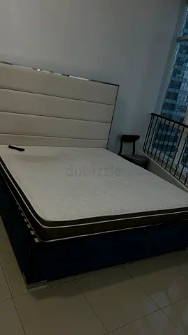 Bed with mattress