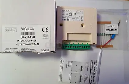 S4 34420 Gent single channel interface Fire Alarm