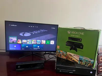 Xbox One (without controller) with box