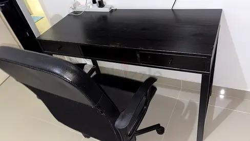 Ikea black chair ,