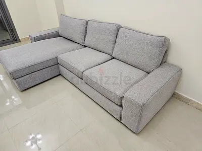Ikea Kivik L Shape Sofa light gray