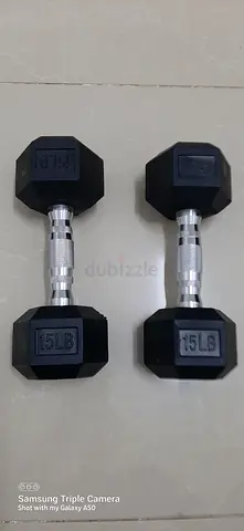 Set of 15LB (6.8Kg)Dumbbells for Your Home Gym