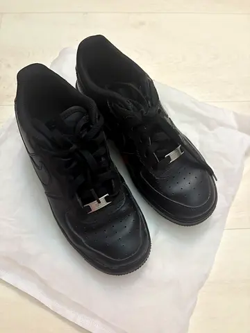 Black NIKE AirForce 1 sneakers for sale