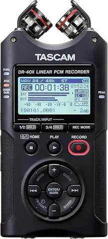 Tascam DR-40X Four Track Handheld Recorder and USB Interface