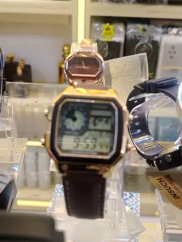 Stylish Casio Digital Watch with Leather Strap