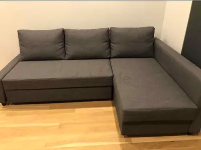 Comfortable Grey L-Shaped Sofa bed