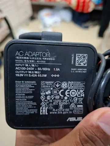 Asus Original Laptop Charger 65Watt round pin