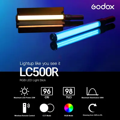 Godox LED RGB Light Stick LC500R (BRAND NEW)