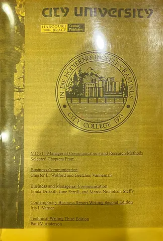 City University Course Material