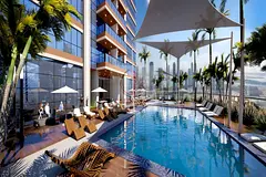 Direct Al khan lake view 2-Bedroom Free hold