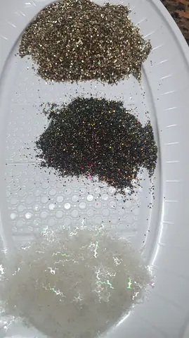 Set of Glimmering Decorative Glitter Fines