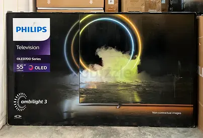 New Philips TV 55-Inch OLED TV UHD 4K Google Smart TV 55OLED706/56 with Box