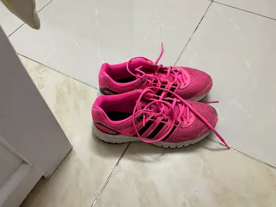 Original Adidas pink sports shoes