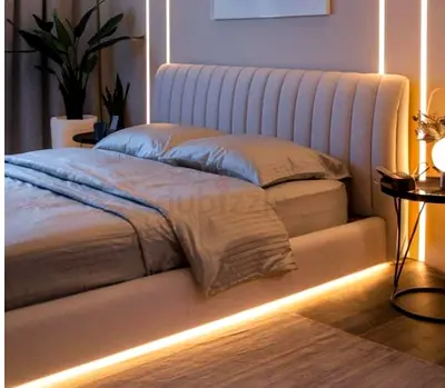 Modern stylish 180*200 king size beige colour bed