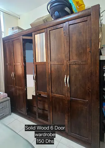 Solid Wood 6 Door Wardrobe/cupboard for Sale