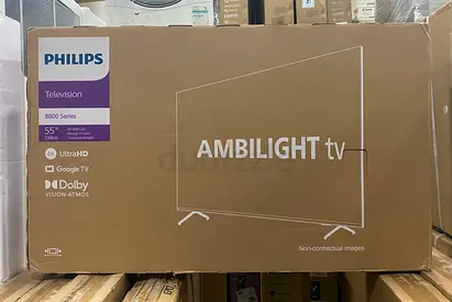 New Philips 55 INCH TV LED Google Ambilight UHD 4K Smart TV