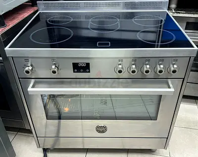 BERTAZZONI full electric ceramic 5 hobs cooking range oven fan stove 90x60