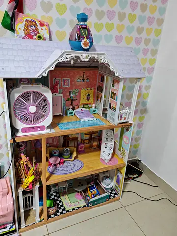 Beautiful Dollhouse with Furniture