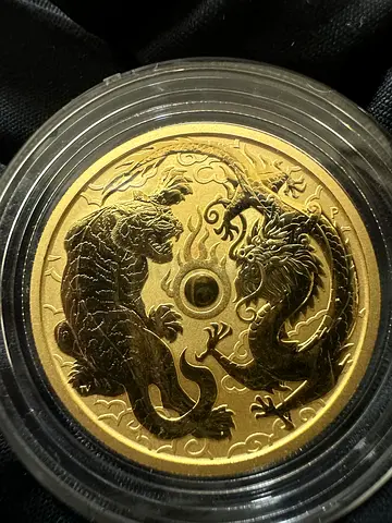 2019 Australia - Dragon Tiger 1 Ounce .9999 Gold Bu