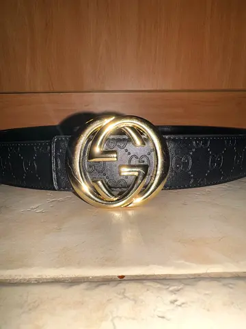Authentic Gucci Leather Belt – Classic GG Buckle