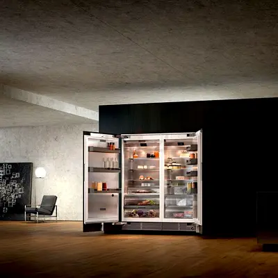 Gaggenau latest model series 400 fridge and freezer set built-in fully-integrated large capacity