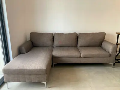 Aldous 3-Seater Fabric Left Corner Sofa