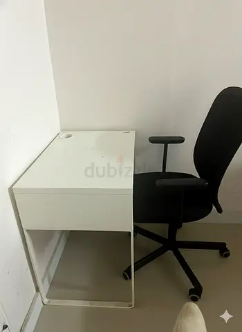 Minimalist Study Table with Comfortable Chair
