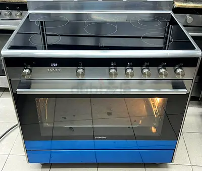 Siemens iq700 electric ceramic 5 hobs cooking range oven dual fan stove 90x60 made by Italian