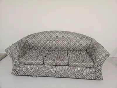 Elegant Grey Patterned Sofa for Sale