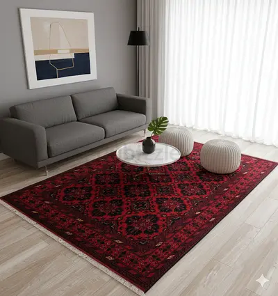 Beautiful khal Mohammdi -Style Rug for Your Living Room ,size 1.50 by 2.00