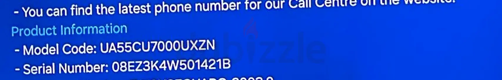 Samsung 55-Inch Smart LED TV - Model UA55CU7000UXZN